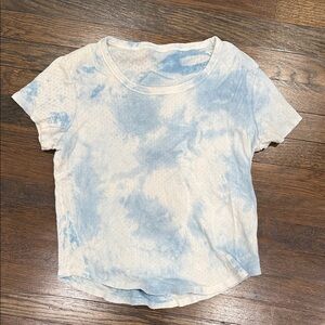LoveShack Fancy tie dye pointelle tee